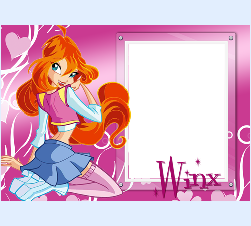  Рамочка Winx. Блум кокетка